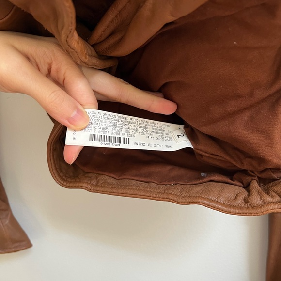 Zara Sheep Leather Jacket S - Picture 4 of 7